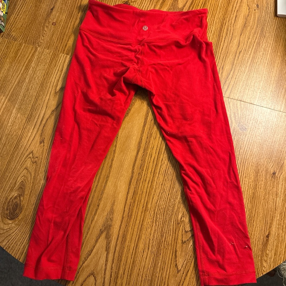 Lululemon red leggings